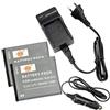 DST Electron Technological Co., Ltd DSTE 2-pacco Ricambio Batteria + DC91E Caricabatteria per Samsung SLB-07A