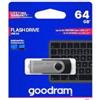 PEN DRIVE 64GB GOODRAM USB 3.2 UTS3 NERA con SWIVEL 60R/20W