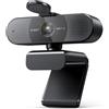 EMEET Webcam HD - Webcam C960 AF 1080P con copriobiettivo e doppio microfono,Tel