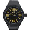 H2X OROLOGIO UOMO H2XA TURBINA CASSA XL 48mm, NERO GOMMA SILICONE, ITALIAN DESIGN