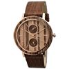 Green Time OROLOGIO UOMO LEGNO ZEBRANO GREEN TIME APPLE, CASSA 40mm,DATARIO,CINTURINO VEGAN