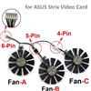 ASUS Strix GTX 1060 OC 1070 1080 GTX 1080Ti RX 480 T129215SU Card Cooler Fan #