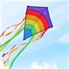 Aestemon Aquilone Bambini e Adulti, Aquiloni per i Bambini a Diamante Rainbow Eddy, Aquil