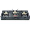 Fatto a mano Stufa a gas Prestige IRIS LP nera + stufa a gas Prestige piano in vetro...