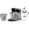 Bosch Robot da cucina serie 8, programma automatico, bilancia, timer, 7 livelli, ciotola in acciaio inox, scopa in silicone, lavabile in lavastoviglie, 1800 W, MUMS8ZS18