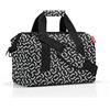 reisenthel allrounder M - Borsa da Medico Multifunzione per Viaggio, Lavoro e Tempo Libero, Multitasche con Tracolla Rimovibile, Tessuto Idrorepellente, 18 L, Fantasia Nero Signature