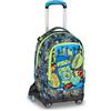 SEVEN SJ GANG STYLE JAM GANG Trolley Jack 8 ruote SOFT POUCH BOY, Nero, 34L, Scomponib