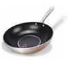 Alluflon Moneta Rosegold Diamant Wok 28 cm, Acciaio
