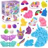 VConejo Plastilina dai 3 anni in su, per bambini, a tema unicorno, con plastilina, acces