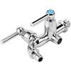 Fdit Rubinetto miscelatore a doppia manopola per acqua fredda, a corpo singolo, con d
