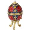Hilitand Vintage smaltato Jewelry Organizer Faberge Style Uovo da