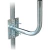 GALAXY ELETTRONICA Supporto Antenna Curvo Palo Muro 24 cm FIG.2