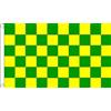 AZ FLAG BANDIERA A SCACCHI VERDI E GIALLI 150x90cm - BANDIERA SCACCHIERA VERDE E GIALLA