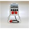 Ehmann PROFI - Splitter con telaio e interruttore RCD, Made in Germany, 6 uscite (1 x CEE 32A / 1 x CEE 16A / 4 x 230V~), cavo 2 m H07RN-F 5G 6,0mm², IP54, K2, BGI -GUV-I608
