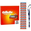 Gillette Fusion5 12 Lamette Gillette Fusion 5 di Ricambio per Rasoio Barba Manua