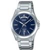 Casio Orologio Uomo Casio MTP-1370D-2A2 Metallo Quadrante Blu Day Date Acciaio...