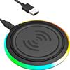 CARICATORE WIRELESS CARICABATTERIE QI BASE PER SAMSUNG S20 IPHONE X XS XR 11 12