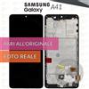 Samsung DISPLAY SAMSUNG A41 SM-A415 SCHERMO OLED FRAME VETRO LCD TOUCH PARI A ORIGINALE