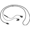 Samsung auricolari EO-IC100 con connettore di tipo USB-Type C, suono AKG, Nero