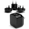StarTech.com StarTech Dual USB Wall Charger 17W 3.4A Travel Adapter International Plug