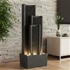 Arnusa Fontana da giardino BK903 Parete d'acqua 99 cm Fontana da terra Fontana con illu