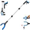 Rewkcy pinza telescopica lunga, presa oggetti, rotante a 360°, ergonomica, blu