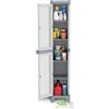 ARMADIO 1 ANTA SPORTELLO RESINA GRIGIO TERRY 35X44X181H 4 PIANI RIPIANI ESTERNO