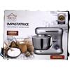 DCG Impastatrice Planetaria KM1401S Impastatore Ciotola in Acciaio 4lt con Acces