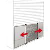 AUTRES Zanzariera Estensibile per Finestre Bianco Ral 9010 cm 70 x 50
