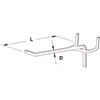 AUTRES GANCIO SEMPLICE PFC/PFT Ø mm. 3x16 cm. Col. Grigio RAL9006