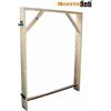 CONTROTELAIO IN LEGNO ABETE PER PORTE INTERNE UNIVERSALE DA 60A90 CM CON ZANCHE