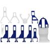 GEBERIT KIT STAFFA PER CAMPANA CASSETTA RICAMBIO GEBERIT 241.167.00.1