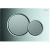 GEBERIT PLACCA DI COMANDO SIGMA01 DOPPIO TASTO CROMO SATINATA GEBERIT