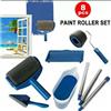KIT 6 PZ RULLO RULLI GRANDE PICCOLO PITTURA ANTI GOCCIA SERBATOIO RICARICABILE