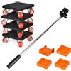L.StarryIsland Kit per Sollevatore Mobili, Spostare Mobili Pesanti con Asta di Prolunga da 630