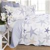 North End Decor North End Décor Quilt Set Collection, Microfibra, Starfish Reef, King