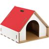Rippotai Cuccia per Cani e Gatti Ecologica con Tetto Rosso Dogpotai