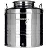 Megashopitalia Contenitore Bidone Fusto per Olio in Acciaio Inox 18/10 Predispos