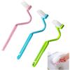Spazzolone WC, 3 Pezzi Spazzola per Bordi WC Curvo, Plastica Spazzola Di Pulizia