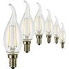 Does not apply 6X Lampadina E14 Filamento LED 2W Colpo Di Vento 250 Lumen Luce Calda 2700K