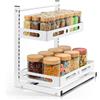 VINATO Organizer Sottolavello Cucina, 2 Livelli Metallo Organizzatore Cassetti C
