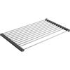 Wintem - Scolapiatti Arrotolabile da Lavello in Acciaio Inox 43x35 cm Resistente