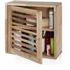 Relaxdays Mobiletto da Bagno Pensile, in Legno di Noce, HxLxP: 42 x 42 x 18 cm,