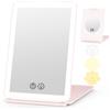 WEILY Specchio Trucco con Luci, 5X Specchio Ingranditore, 3 Dimmerabile Coloria