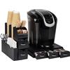Mind Reader Organizer per cialde di caffè e condimenti, 2 pezzi, 36 cialde, nero