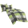 Bierbaum Biancheria da Letto 6452, in Flanella, Disegnata in Germania, Kiwi 07,