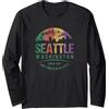 KAEDAM Gifts: Washington: Seattle Souvenir dell'ago dello spazio di arte grunge dello skyline di Washington di Sea