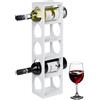 Relaxdays Cantinetta Portabottiglie, Scaffale per 5 Bottiglie di Vino, in Orizzo