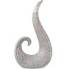 DRW Figura moderna in ceramica in argento 22 x 9 x 39 cm
