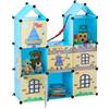 Relaxdays Scaffale Componibile per la Cameretta, Castello, in Plastica, Armadiet